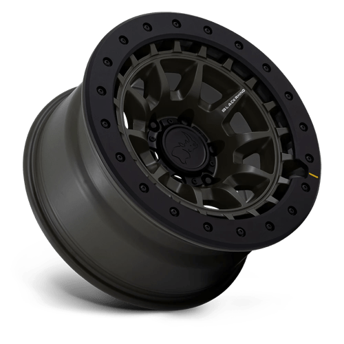 17x8.5 Black Rhino BR016 Tusk Olive Drab Green Wheels 6x5.5 (-10mm) Set of 4 - Bild 2 von 7