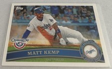 2011 Topps Opening Day Baseball Matt Kemp Los Angeles Dodgers base card #208