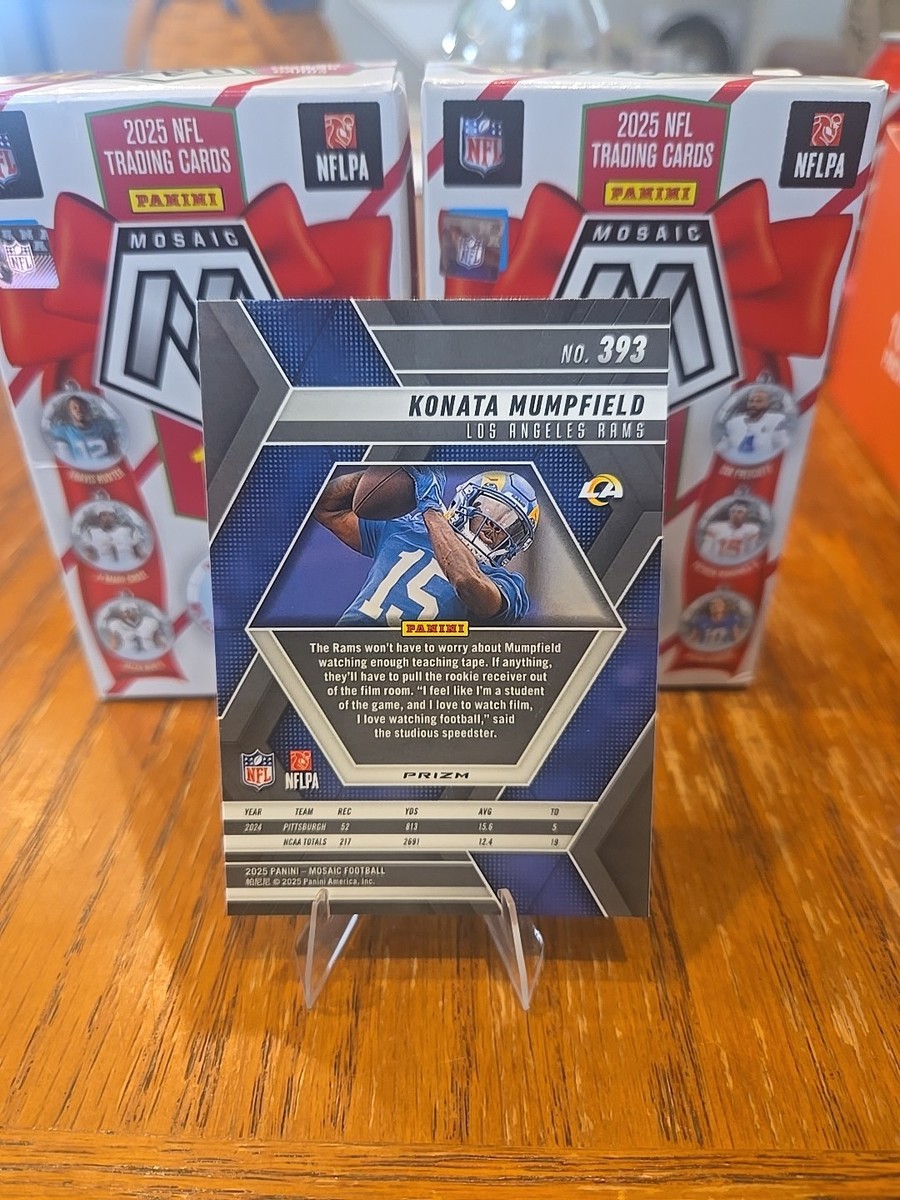 2025 Panini Mosaic - Konata Mumpfield #393 Red & White Stripe