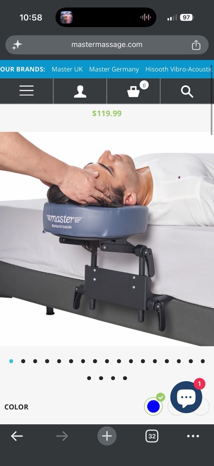 Master Massage Home Use Mattress Top Massage Kit