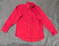 Chaps Men's 15-15 1/2 34/35 Red Long Sleeve Shirt