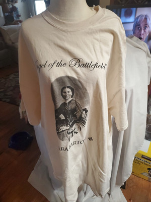 Clara Barton Angel of the Battlefield Union Civil War Nurse t-shirt New 2x 2xl