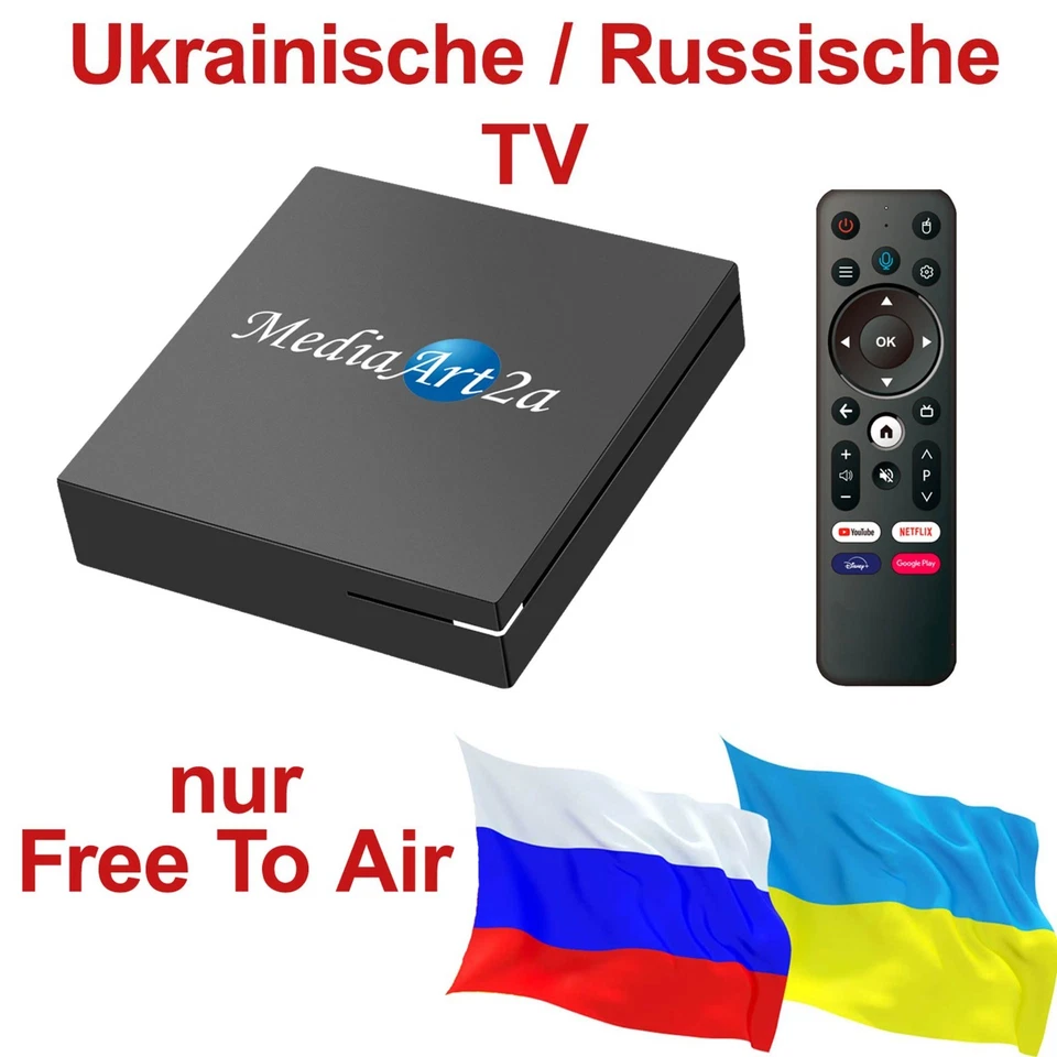 Ukrainische Russische Internet IPTV Box IP-Box 4K HD Android öffentliche Sender - Bild 2 von 4