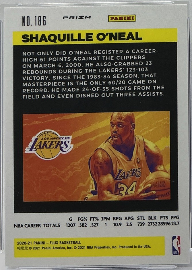 Shaquille O’Neal PSA 10- 2020 Panini Flux ‘Pulsar’ -LSU, Magic, Lakers. Celtics view 8