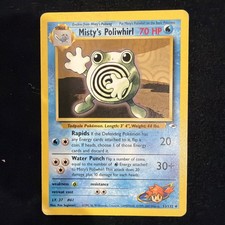 Misty's Poliwhirl 53/132 Uncommon Pokemon Gym Heroes Unlimited on eBay