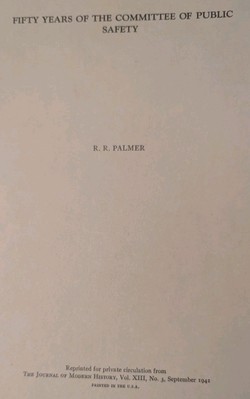 Vintage Booklet 50 Years Committee Of Public Safety France From 1941 Journal