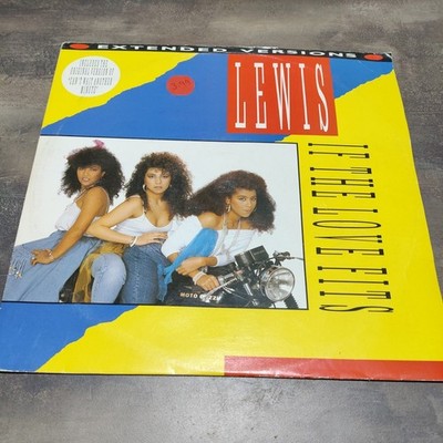 Lewis - ''If The Love Fits / Can't Wait Another Minute'' - RIVA 12'' Single Vinyl