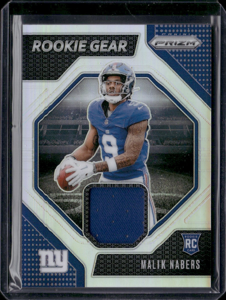 2024 Panini Prizm #RG-MNS Malik Nabers Rookie Gear