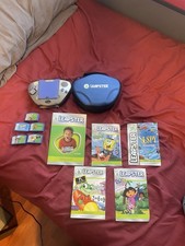 LeapFrog Leapster Learning Game System Handheld Console Green w/ Games  Case