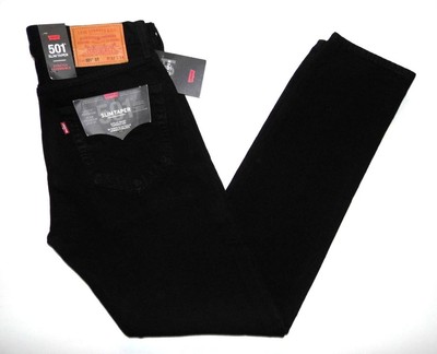 Levi's - Herren NEU 501 ST Slim Tapered Fit Jeans 32'' W x 34'' L schwarz Premium Denim