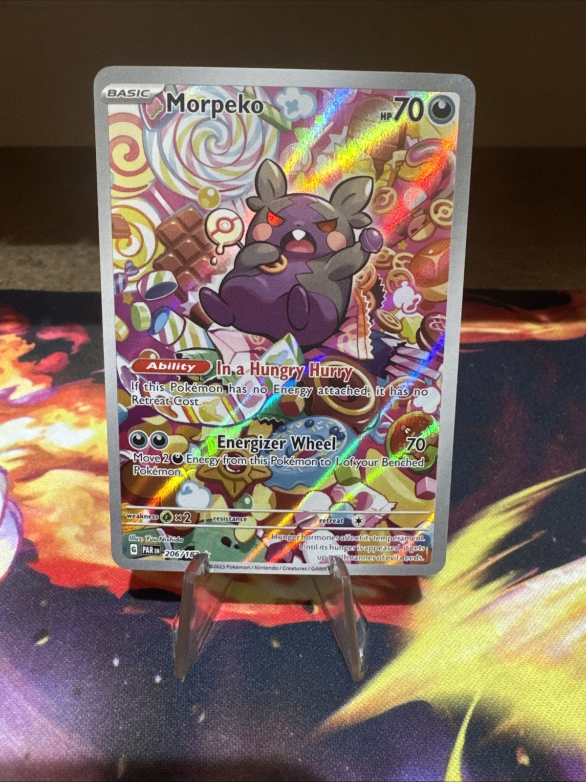 Morpeko Illustration Rare Full Art Holo SV04 Paradox Rift 206/182