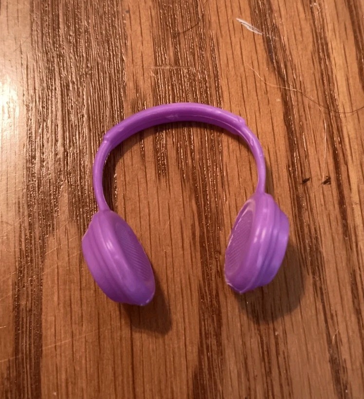 Barbie Doll Purple Headphones Music accessory