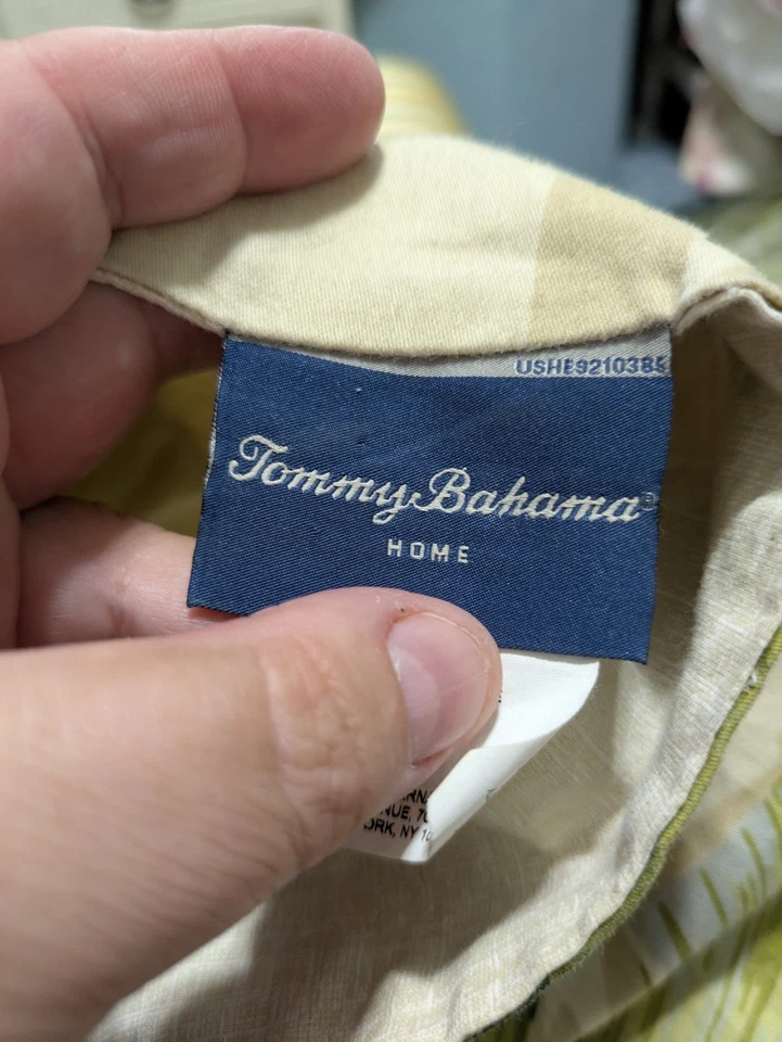Tommy Bahama Palmiers King Size 109 X 98 Green Tropical Leaf Cotton Comforter - Image 4 of 4