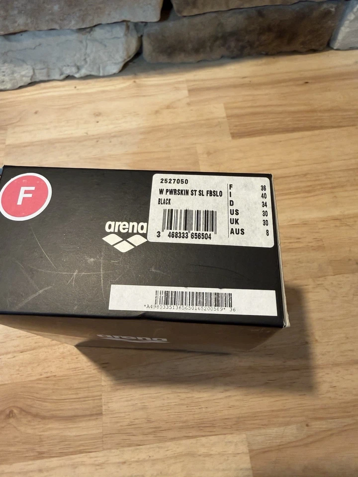 Traje de baño Arena Powerskin St Sl FBSLO negro para mujer traje de carreras talla 30 Foto 4 de 4