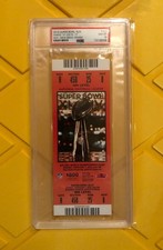 2010 SUPER BOWL 44 XLIV Full Ticket PSA 10 GEM MINT, Orange Variety, Saints,RARE