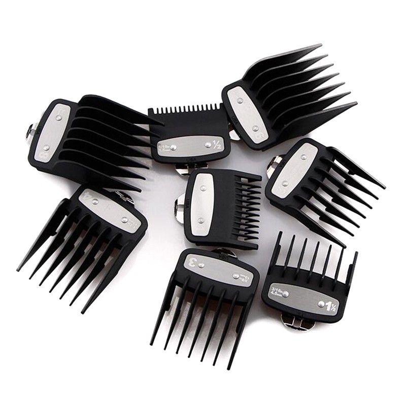 Replacement 8PCS Hair Clipper Metal Clip Guides Limit Combs Guards For WAHL i