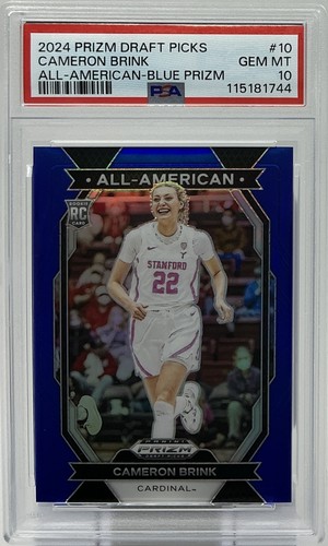 Cameron Brink Rookie PSA 10 -2024 Panini Prizm All-Americans ‘Blue’ /199 -Sparks