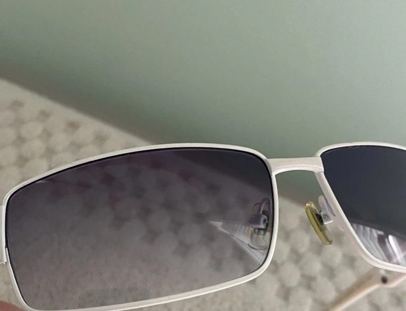 Gafas de sol vintage Emporio Armani blancas EA 9580/S marcos cuadrados 62-13-130 mm RARAS Foto 4 de 4