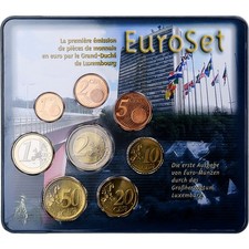 [#1511094] Luxembourg, Henri, 1 Cent to 2 Euro, BU, 2002, Utrecht, MS