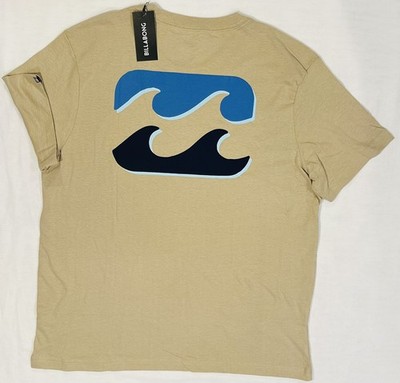 Billabong Men's Logo T-Shirt XL NWT Plaza Taupe Tan Surf Sand Sun Beach BL001425