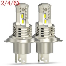 2/4/6X CANBUS H4 LED Headlight Bulbs Conversion Kit High Low Beam 6500K 10SF