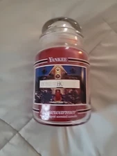 Yankee Candle 22oz Home for the Holidays Housewarmer Jar Candle Black Band
