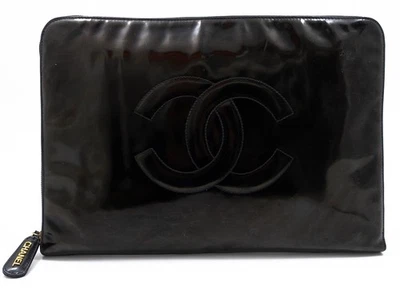 CHANEL DOCUMENT CASE POUCH MAPPE BAG TASCHE BUSINESS CLUTCH ARBEITSTASCHE COCO - Bild 1 von 4