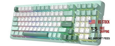 K742 Wireless Mechanical Gaming Keyboard with Knob, Bluetooth Green