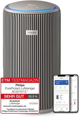 Philips PureProtect 3200 Serie: Intelligenter Luftreiniger, HEPA- und