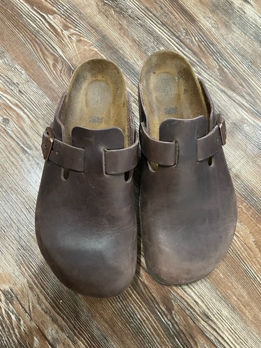 Birkenstock Boston Habana geöltes Leder braun Weichbettung normal EU 39 US 8 - Bild 2 von 7