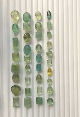 130.50Ctw Natürliches Grün Aquamarin Facettiert Top Qualität Edelstein