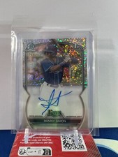 2023 Bowman Chrome Prospect Autographs #CPA-RS Ronny Simon Speckle 111/299