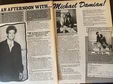 Michael Damian, Two Page Vintage Clipping, b