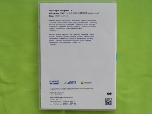 DVD NAVIGATION CY EUROPA WEST 2013 V10 VW RNS 510 810 GOLF PASSAT TOUAREG T5 EOS - Bild 2 von 4