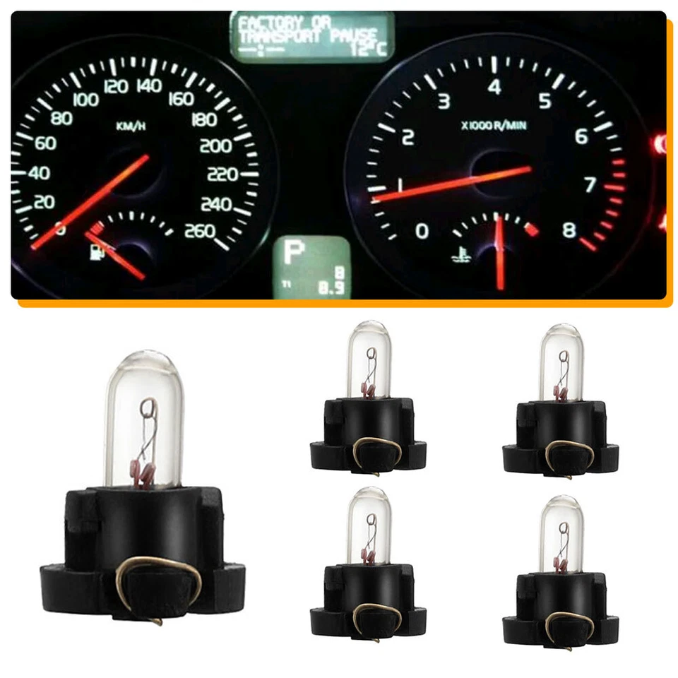 5x T4.2 Neo Wedge Car Dash A/C Climate Heater Control Light Switch Bulbs Lamp - Image 2 of 4