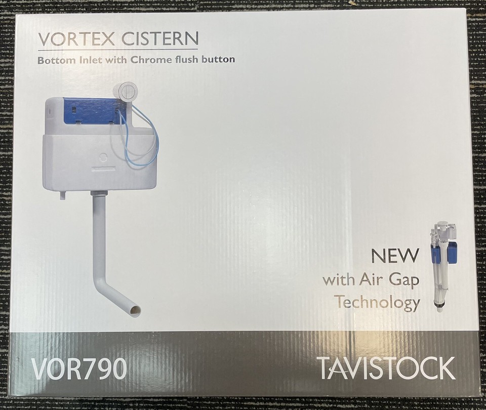 Tavistock Vortex Pneumatic Air Concealed Dual Flush WC Toilet Furniture ...