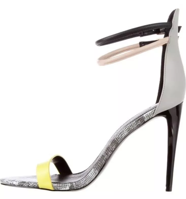 Barely there hotsell snakeskin heels