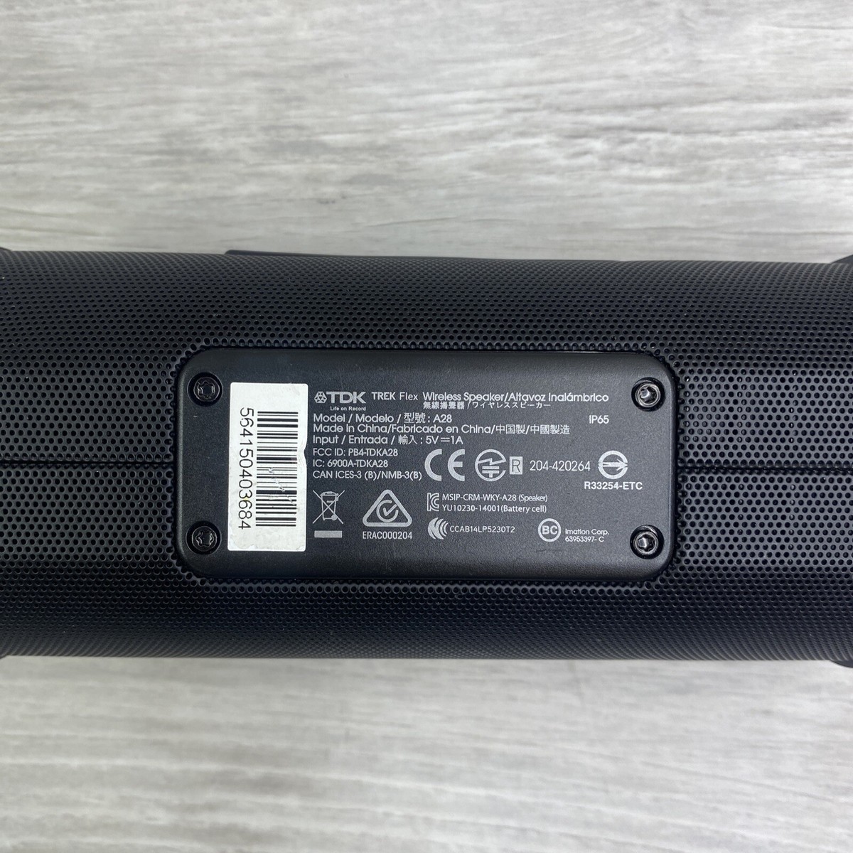 TDK Life On Record A28 Black Trek Flex Wireless Bluetooth Speaker