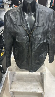 FRYE Echtlederjacke gebraucht Damen woman Gr. 50 schwarz LLD223