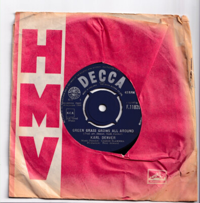 (nU113) Karl Denver, Green Grass Grows All Around - 1964 - 7'' vinyl