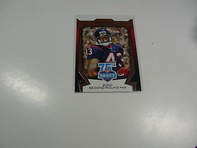 Ben Tate 2010 2nd Round #58 2010 Topps 75th NFL Draft card #75DA-10