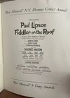 Fiddler on the Roof Program from 1968 “America’s Most Acclaimed Musical” — photo 3