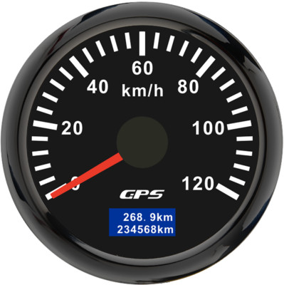 52mm LCD Digital GPS Geschwindigkeitsmesser 0-120Km/H Odometer für LKW Marine Bo