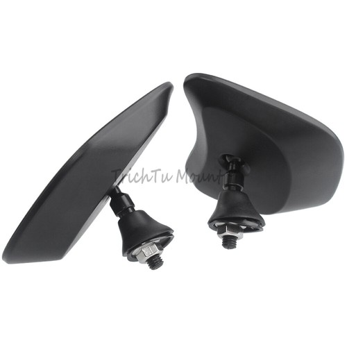 Black Fairing Mount Side Rear Mirrors Fits For Harley Street Glide FLHX/I 2024 - Picture 10 of 21