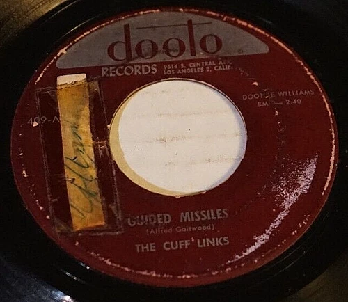 The Cuff Links Guided Missiles/ My Heart 1956 7” Single First Press Worn