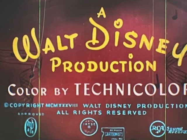 16mm Walt Disney Cartoon 