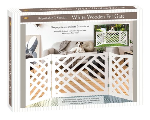Wooden Pet Gate Freestanding Safety Dog Gate Door Stairs Folding Fence Z Shape - Picture 53 of 185