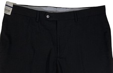 Men's RALPH LAUREN Black Flat Front Dress Pants 38x29 NWT NEW Slim Fit NiCe 