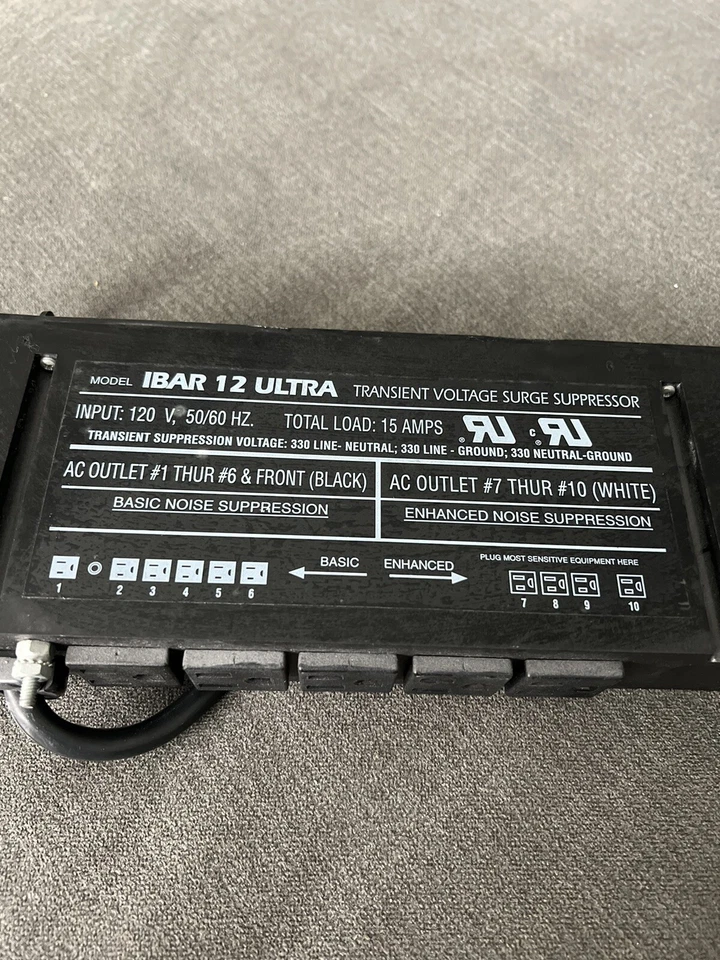 TRIPP LITE IBAR 12 ULTRA SURGE SUPPRESSOR 12 OUTLETS #M31 - Image 4 of 4