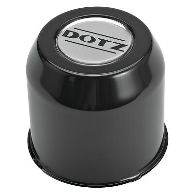 1X WHEEL CENTER CAP DOTZ BLACK ZO5010D SIZE WHEEL 110mm, HUB